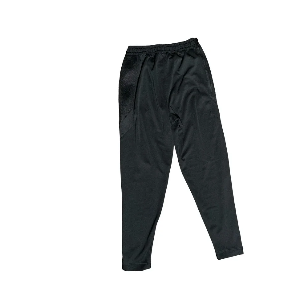 Nike Dri-FIT Mens Training Pants Black Mesh Panel Tapered Joggers Size M
